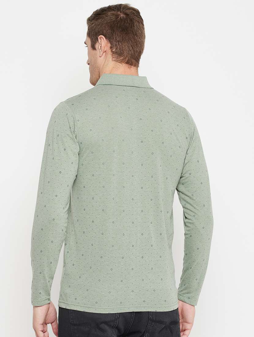 men neo mint regular fit printed polo t-shirt - 18405728 - Standard Image - 3
