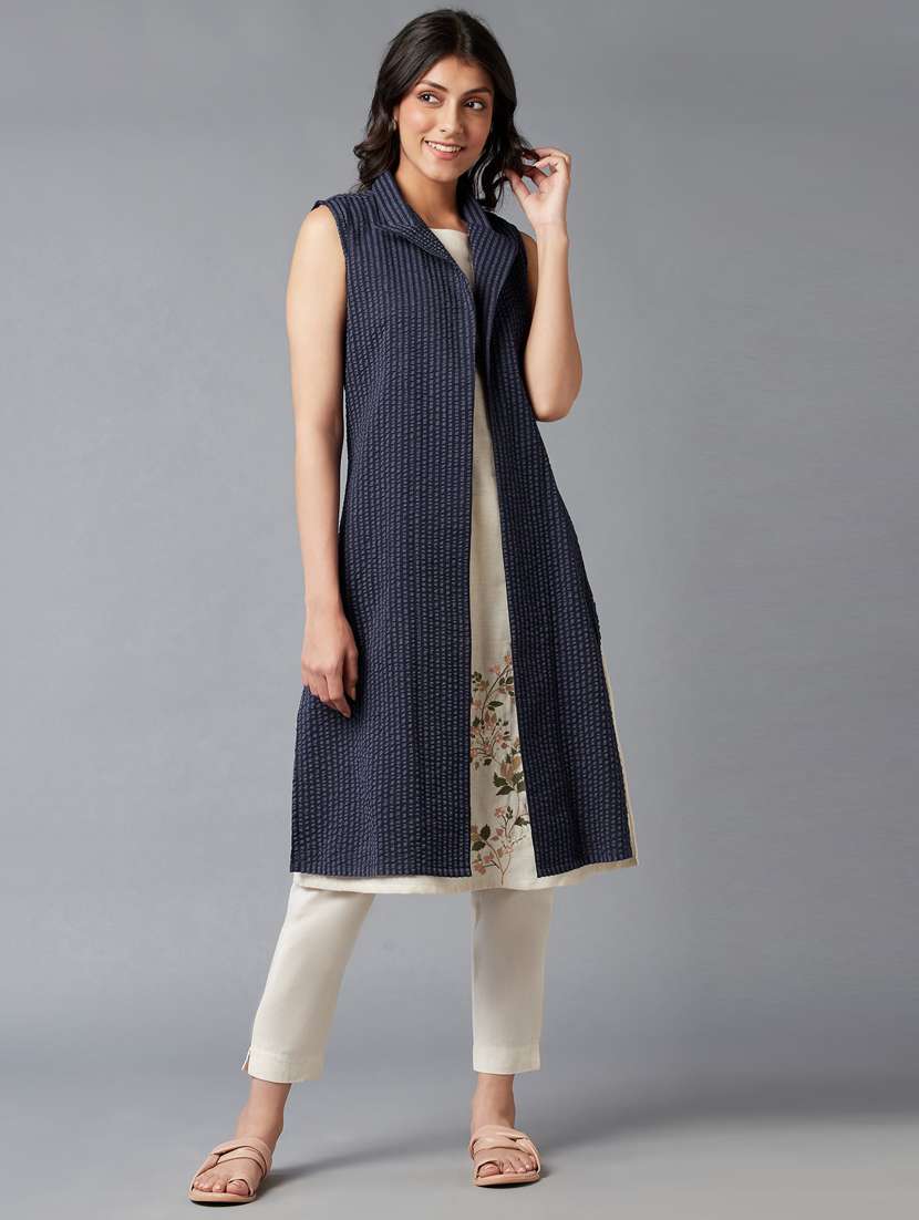 dark blue viscose jacket