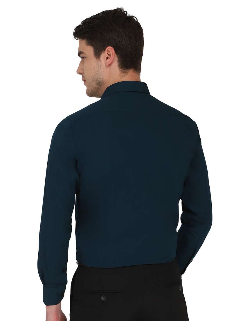 mens solids formal shirt - 18406670 - Standard Image - 3