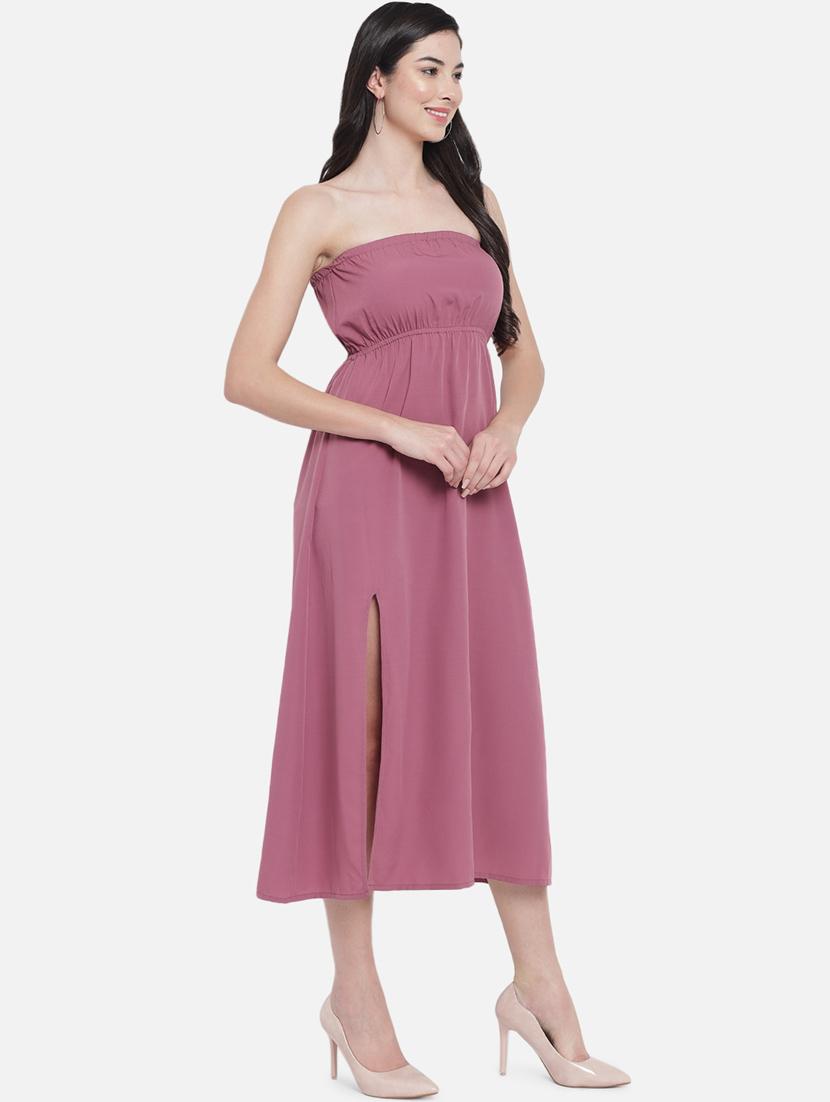 women's solid dress - 18407243 - Standard Image - 3