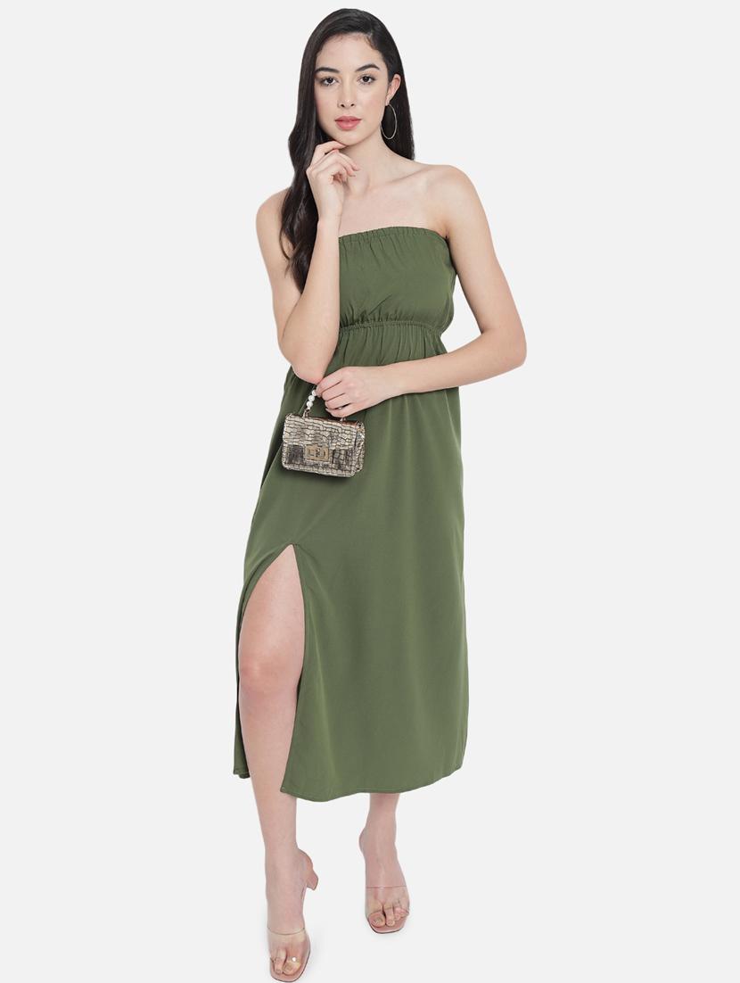 women's solid dress - 18407244 - Standard Image - 5