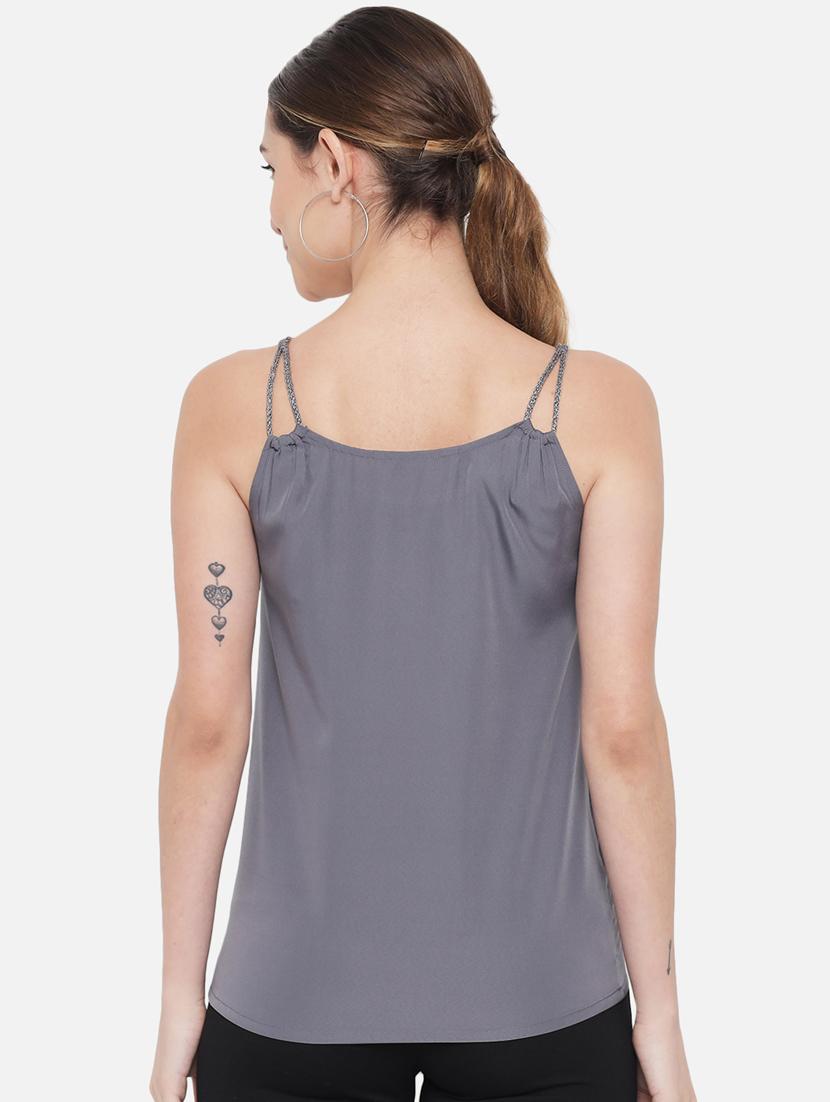 women's camisole round neck top - 18407273 - Standard Image - 3