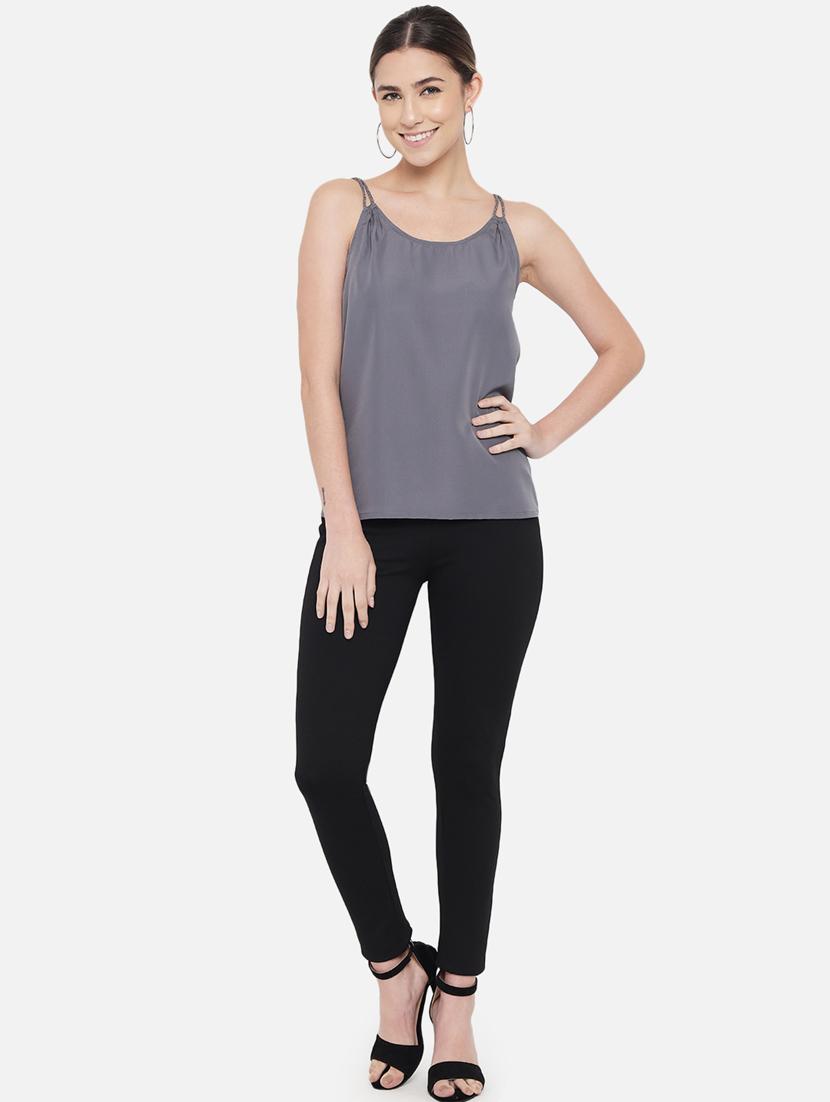 women's camisole round neck top - 18407273 - Standard Image - 5