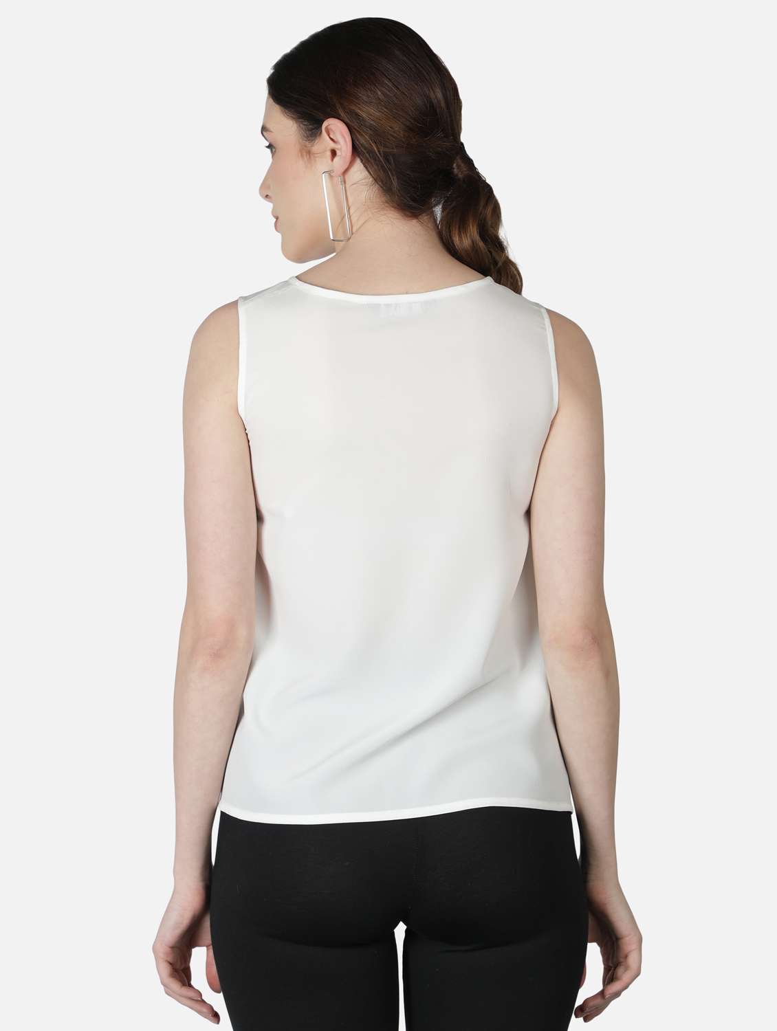 women's straight round neck top - 18407289 -  Standard Image - 3