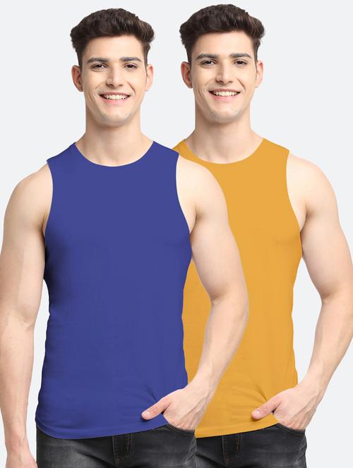 set of 2 solid vest - 18408269 - Standard Image - 0