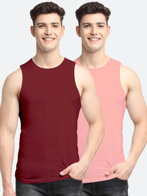 set of 2 solid vest - 18408300 - Standard Image - 0