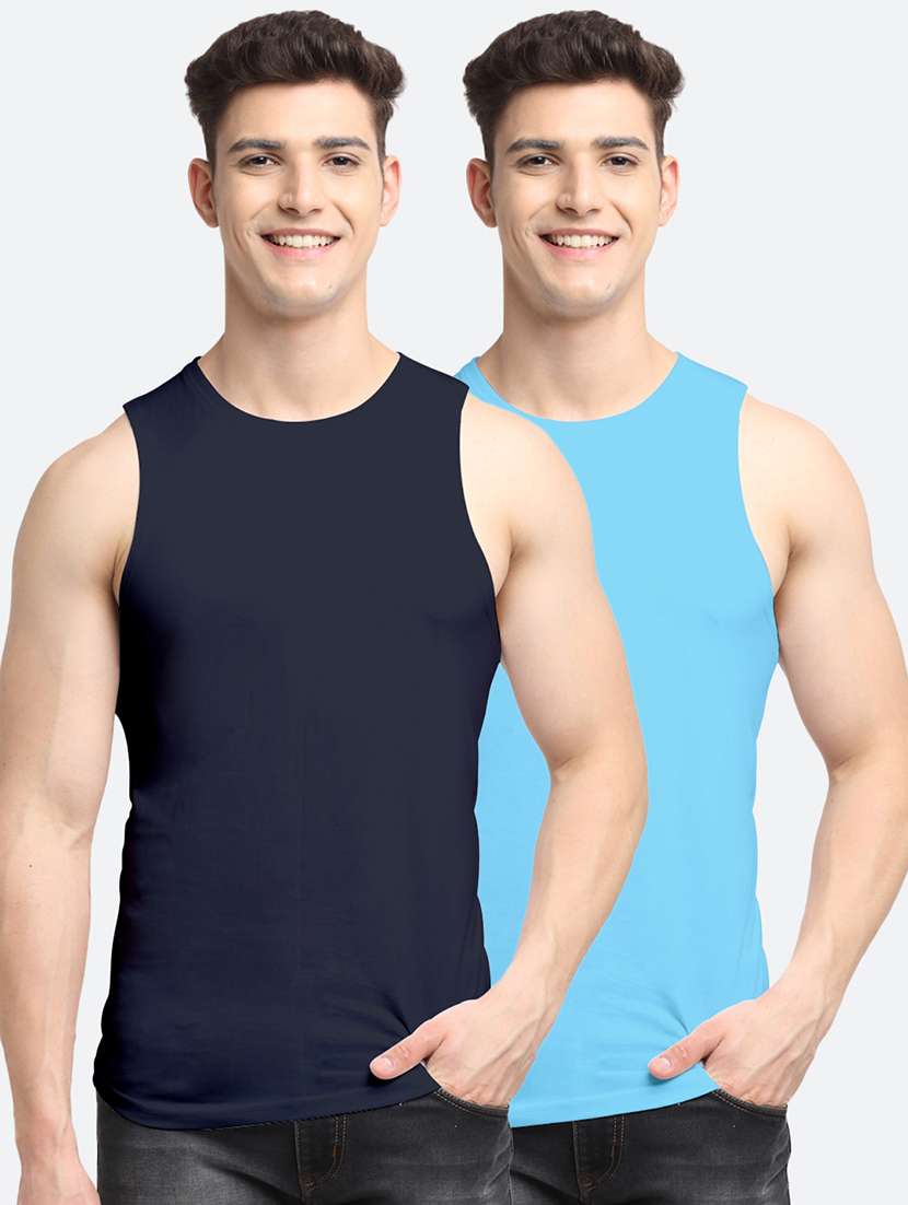 set of 2 solid vest - 18408303 -  Zoom Image - 0
