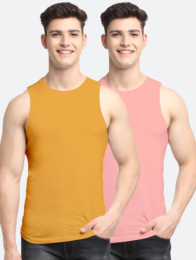 set of 2 solid vest - 18408312 -  Zoom Image - 0