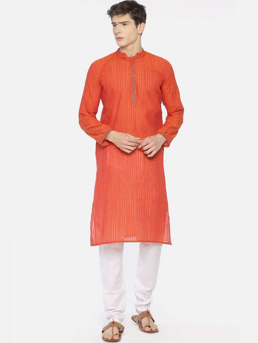 red striped long kurta