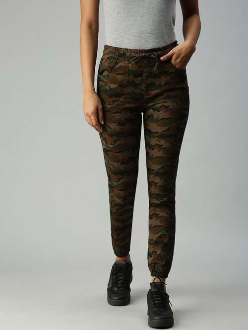 drawstring waist camouflage jogger - 18410298 -  Standard Image - 0