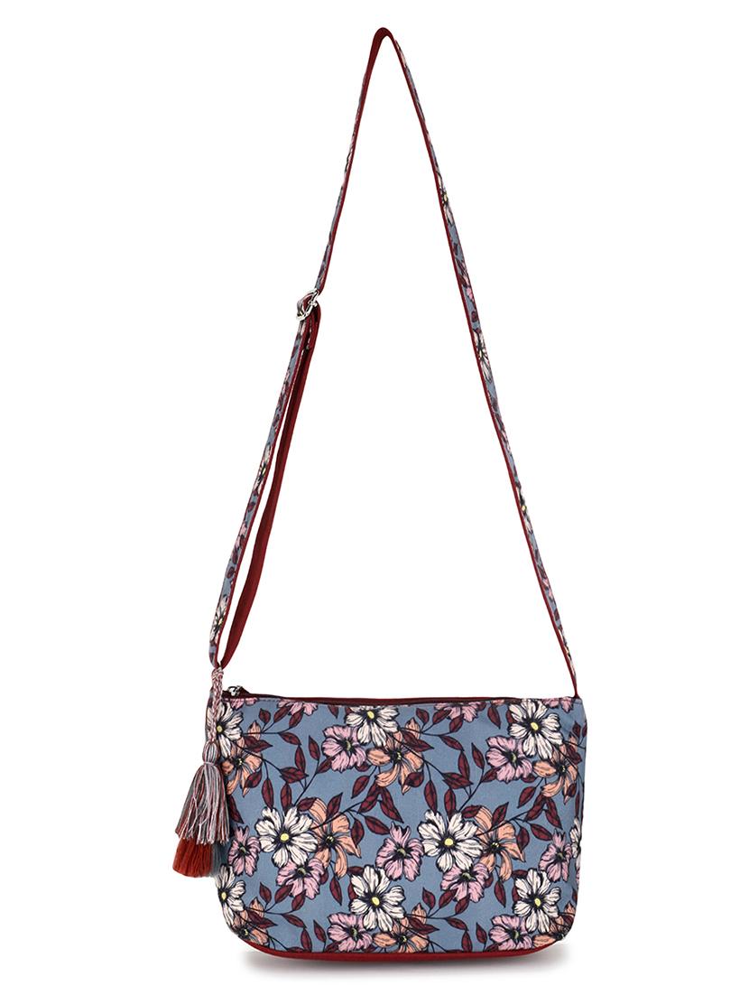 grey floral regular sling bag - 18410744 - Standard Image - 5