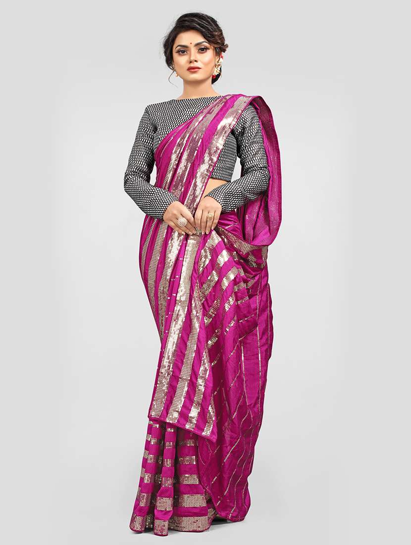 women's embellished saree with blouse