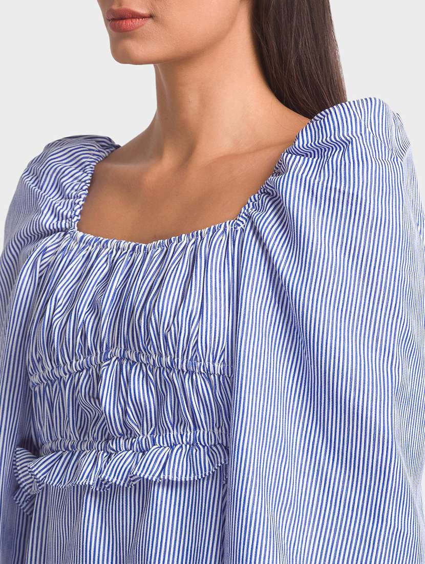 women's tiered dress striped dress - 18411410 -  Standard Image - 5