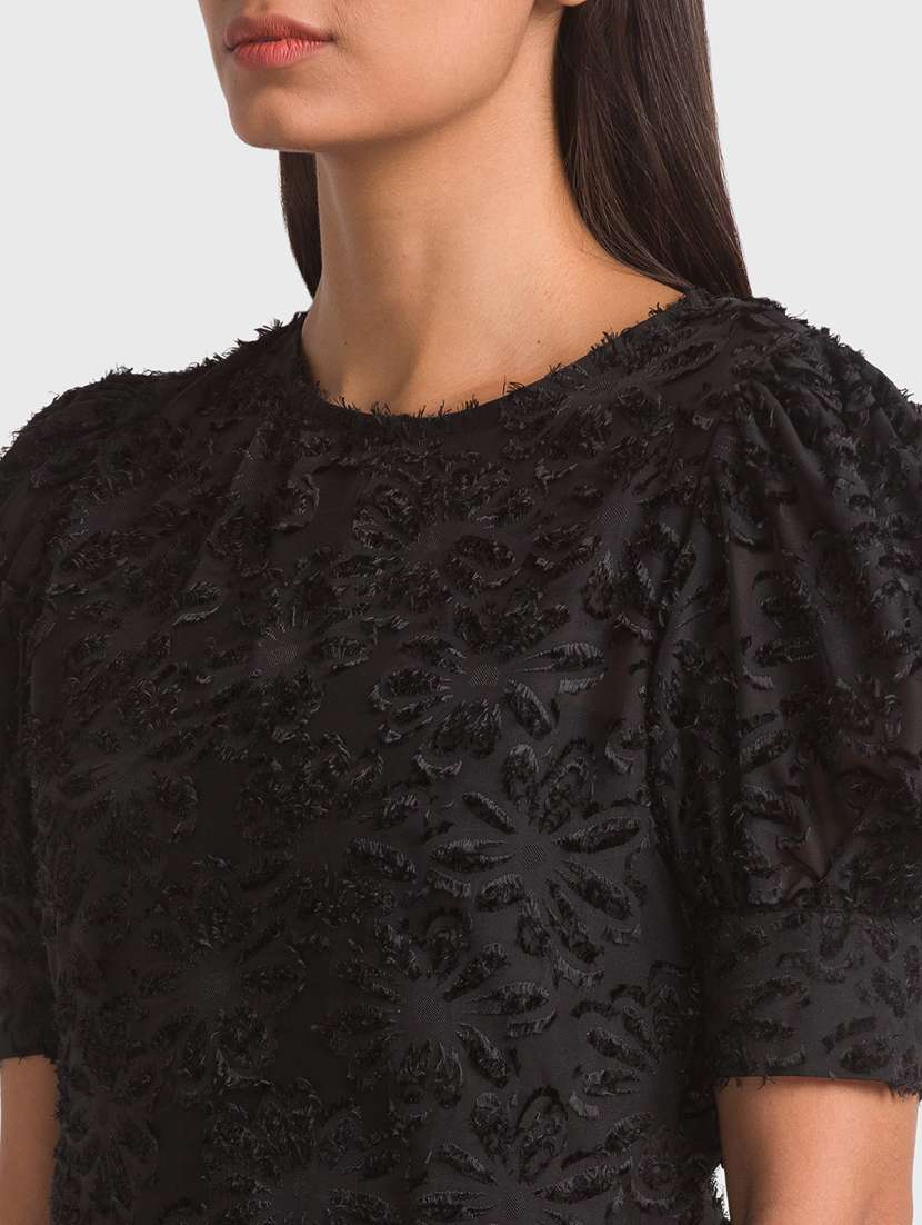 women's straight round neck top - 18411420 -  Standard Image - 5