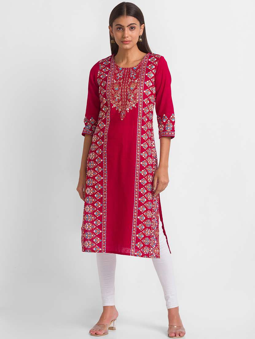 women's straight kurta - 18411437 -  Zoom Image - 0