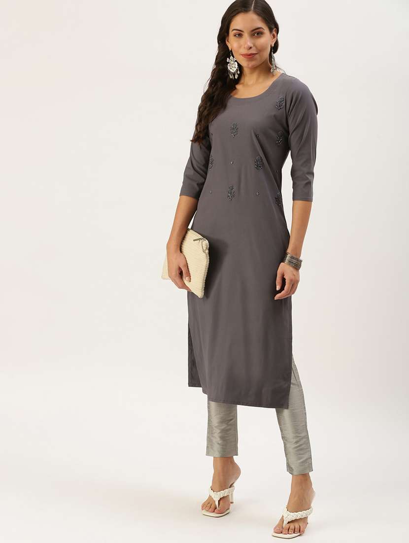 women's straight kurta - 18411552 -  Standard Image - 3