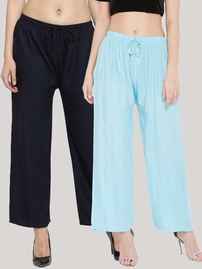 set of 2 pcs solid palazzo - 18411835 - Zoom Image - 0