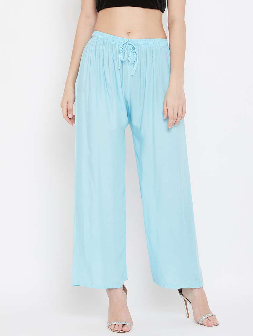 set of 2 pcs solid palazzo - 18411835 - Standard Image - 3