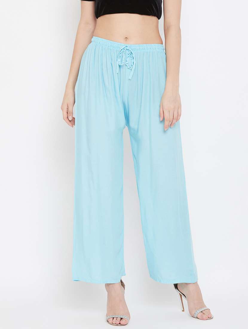 set of 2 pcs solid palazzo - 18411836 -  Standard Image - 3