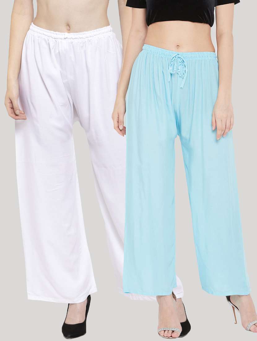 set of 2 pcs solid palazzo - 18411838 - Zoom Image - 0