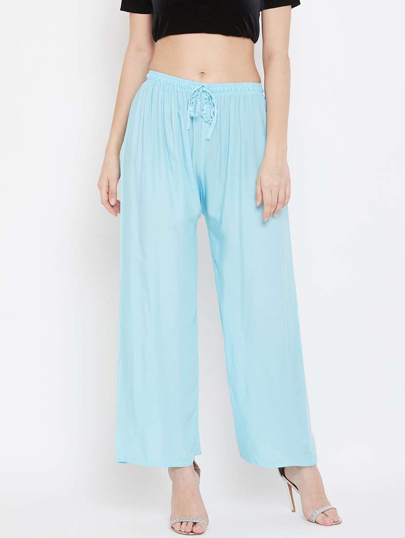 set of 2 pcs solid palazzo - 18411841 -  Standard Image - 3