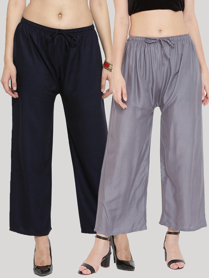 set of 2 pcs solid palazzo - 18411844 - Zoom Image - 0