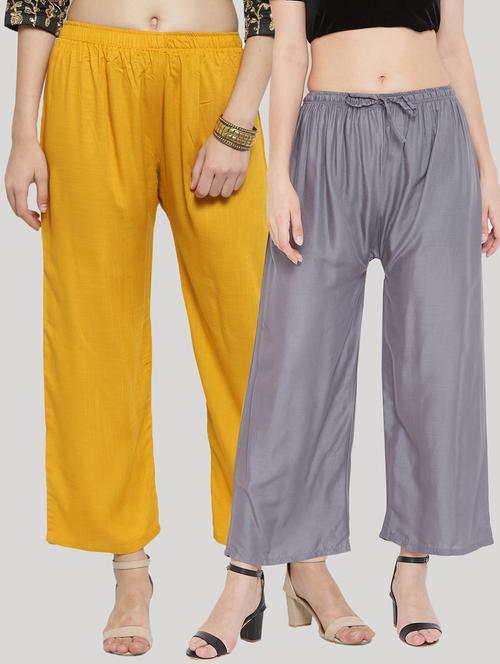 set of 2 pcs solid palazzo - 18411846 -  Standard Image - 0