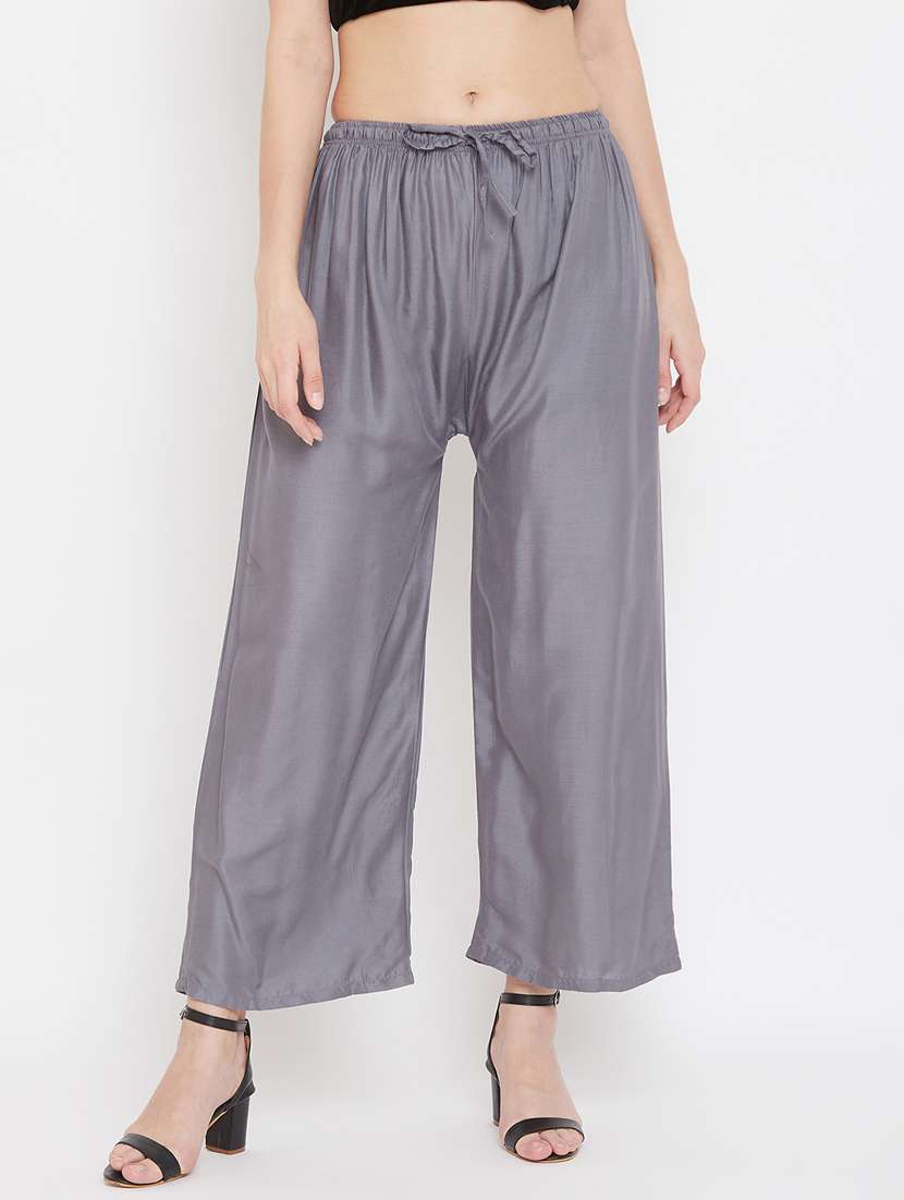 set of 2 pcs solid palazzo - 18411850 -  Standard Image - 3