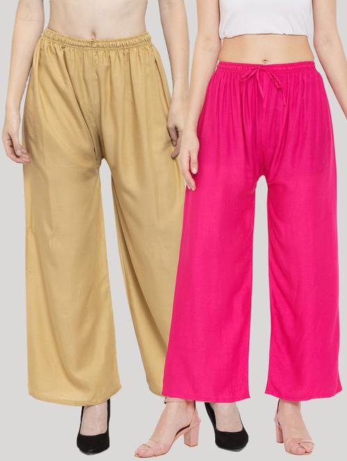 set of 2 pcs solid palazzo - 18411858 -  Standard Image - 0