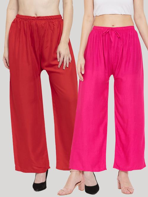 set of 2 pcs solid palazzo - 18411860 - Standard Image - 0
