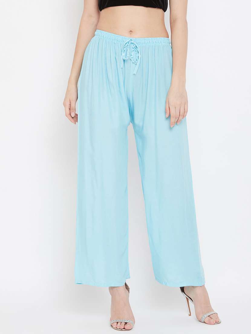 set of 2 pcs solid palazzo - 18411862 -  Standard Image - 3