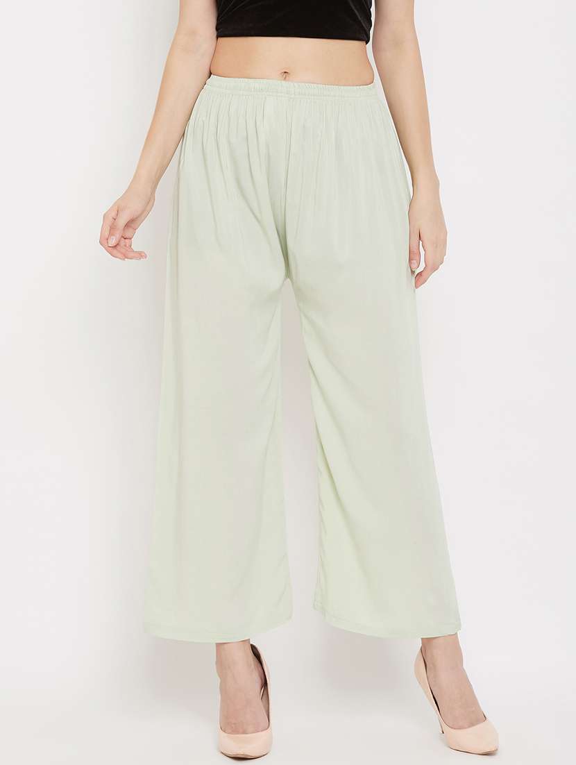 set of 2 pcs solid palazzo - 18411865 -  Standard Image - 3