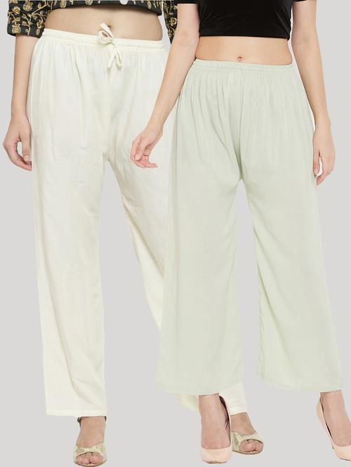 set of 2 pcs solid palazzo - 18411866 - Standard Image - 0