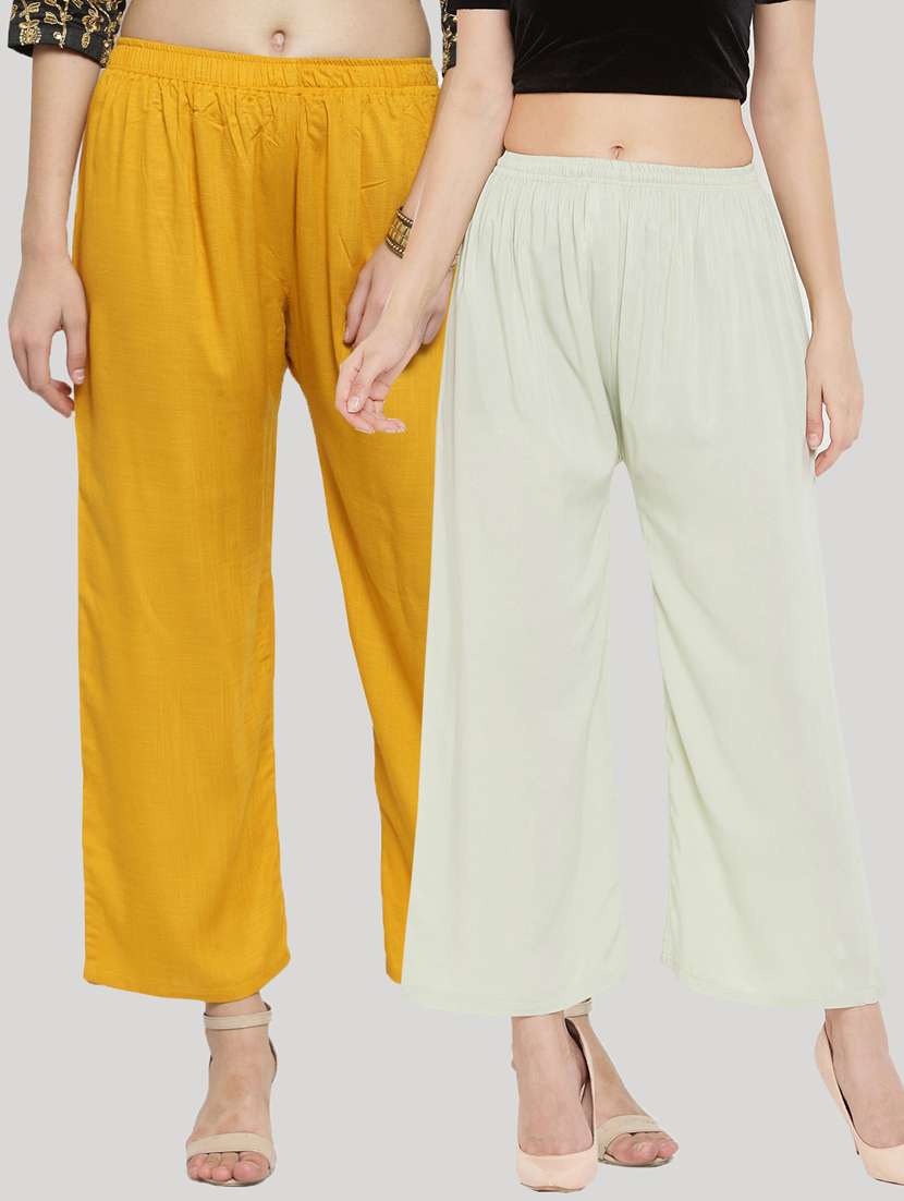 set of 2 pcs solid palazzo - 18411867 - Zoom Image - 0