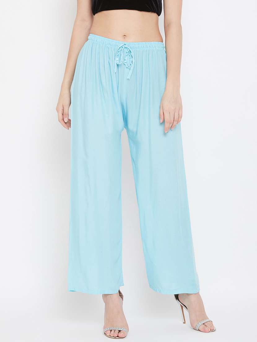 set of 2 pcs solid palazzo - 18411873 -  Standard Image - 3