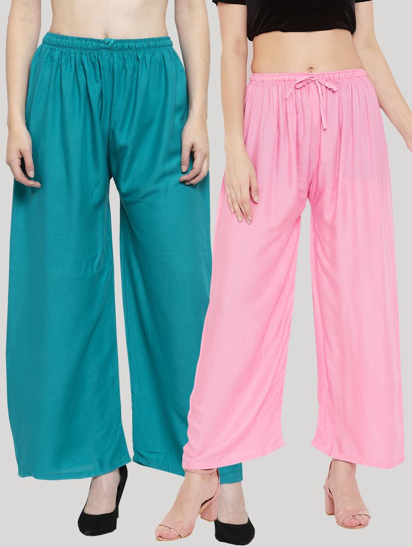 set of 2 pcs solid palazzo - 18411895 - Zoom Image - 0