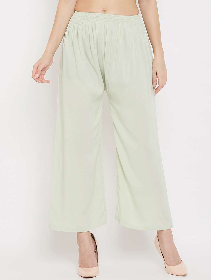 set of 2 pcs solid palazzo - 18411901 -  Standard Image - 3