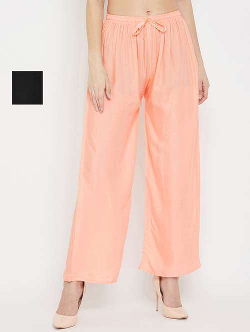 set of 2 pcs solid palazzo - 18411903 -  Standard Image - 0