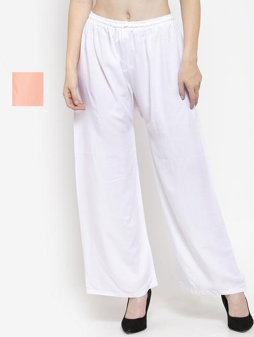 set of 2 pcs solid palazzo - 18411907 - Standard Image - 0