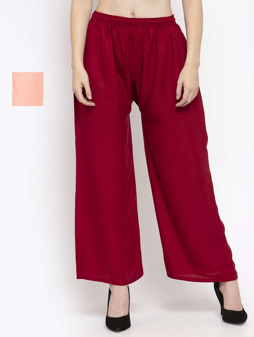 set of 2 pcs solid palazzo - 18411911 - Zoom Image - 0