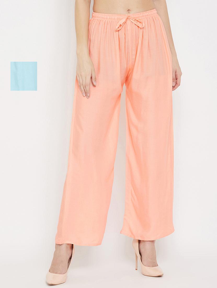 set of 2 pcs solid palazzo - 18411912 -  Zoom Image - 0