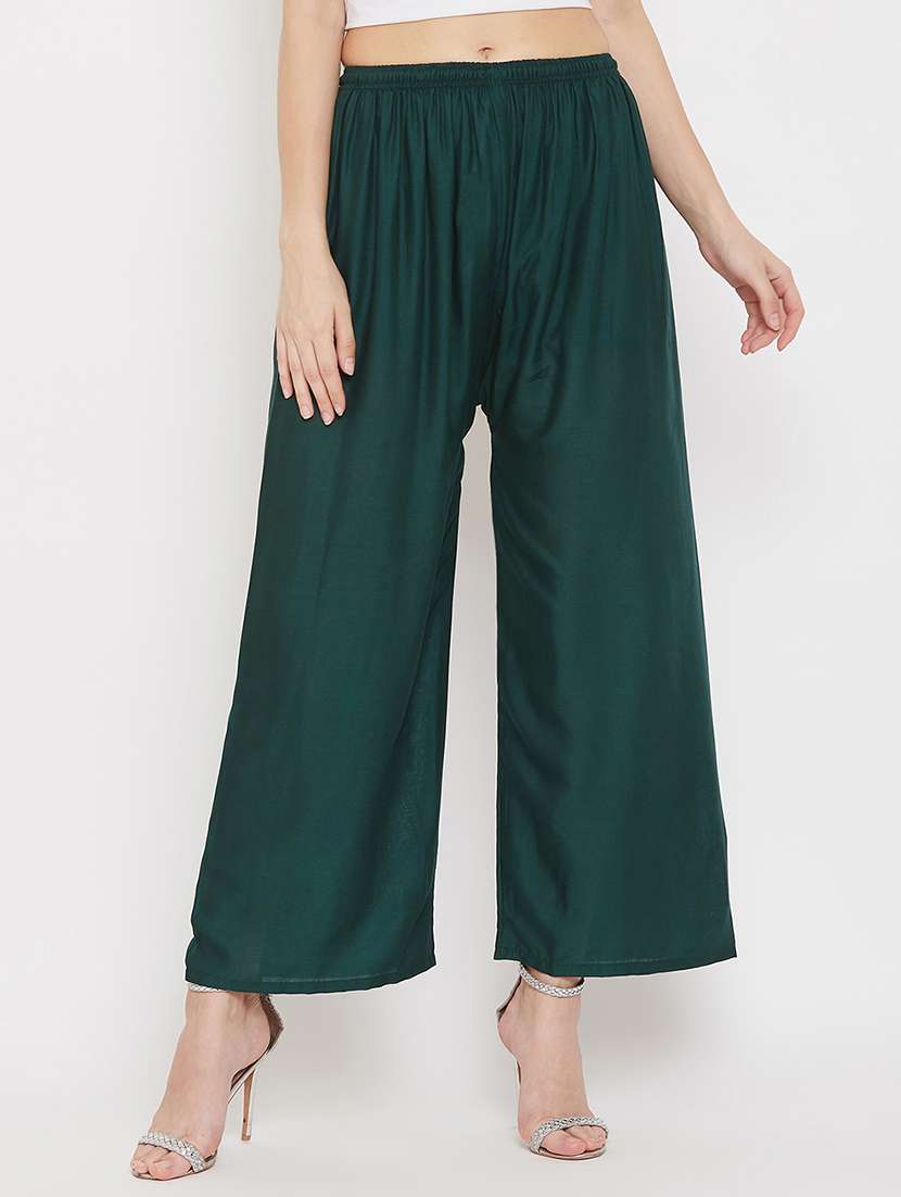 set of 2 pcs solid palazzo - 18411916 -  Standard Image - 3