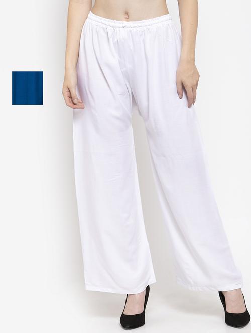 set of 2 pcs solid palazzo - 18411922 - Standard Image - 0