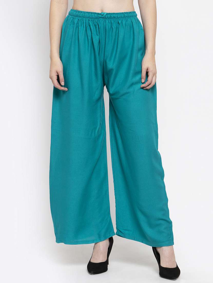 set of 2 pcs solid palazzo - 18411924 -  Standard Image - 3