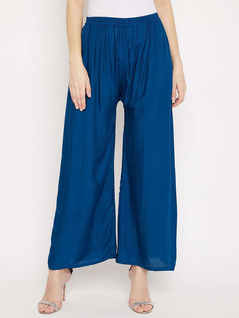 set of 2 pcs solid palazzo - 18411928 -  Standard Image - 3