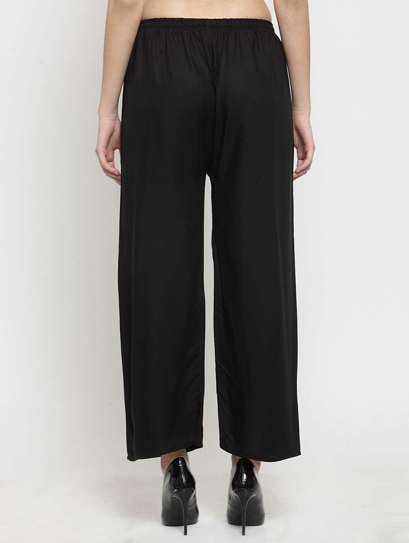 set of 3 pcs solid palazzo - 18412005 -  Standard Image - 3