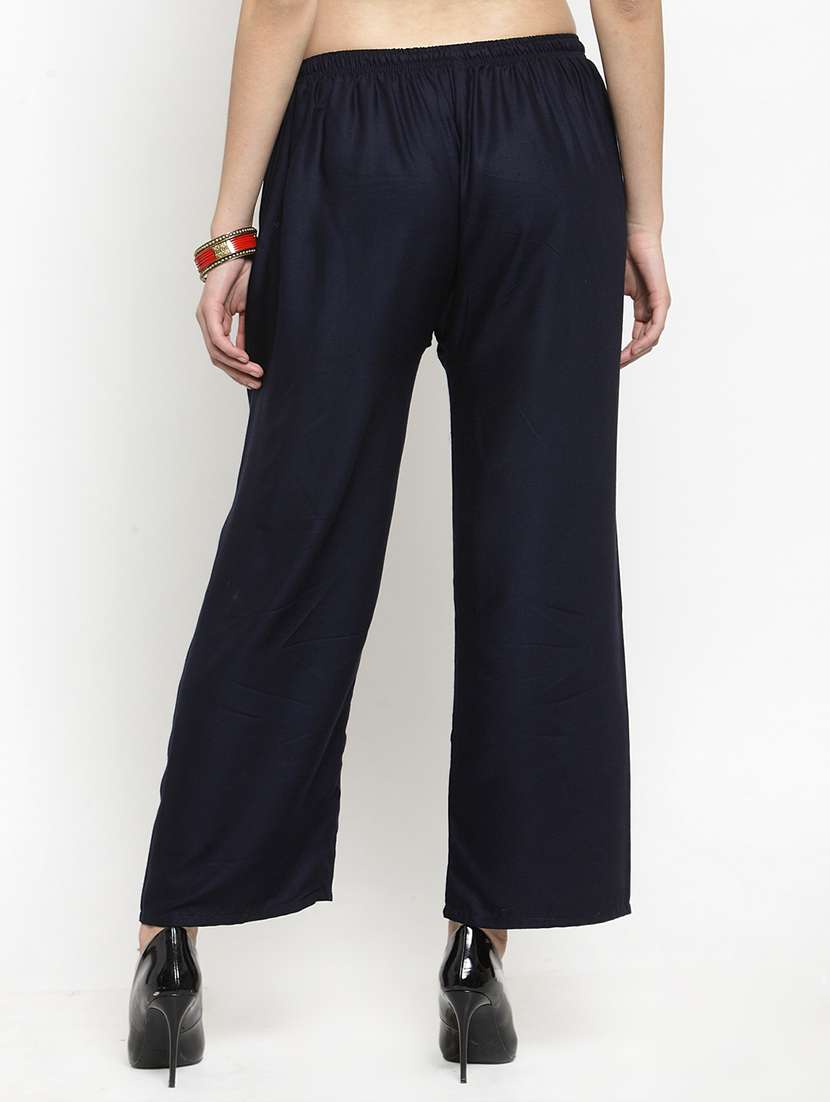 set of 3 pcs solid palazzo - 18412009 -  Standard Image - 3