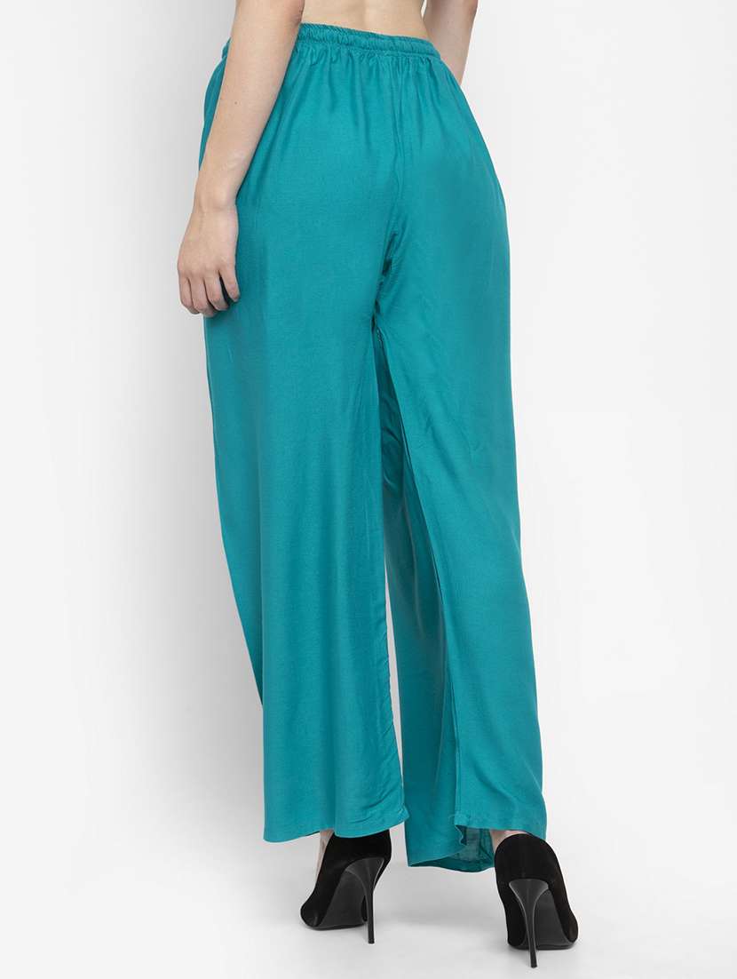 set of 3 pcs solid palazzo - 18412045 -  Standard Image - 3