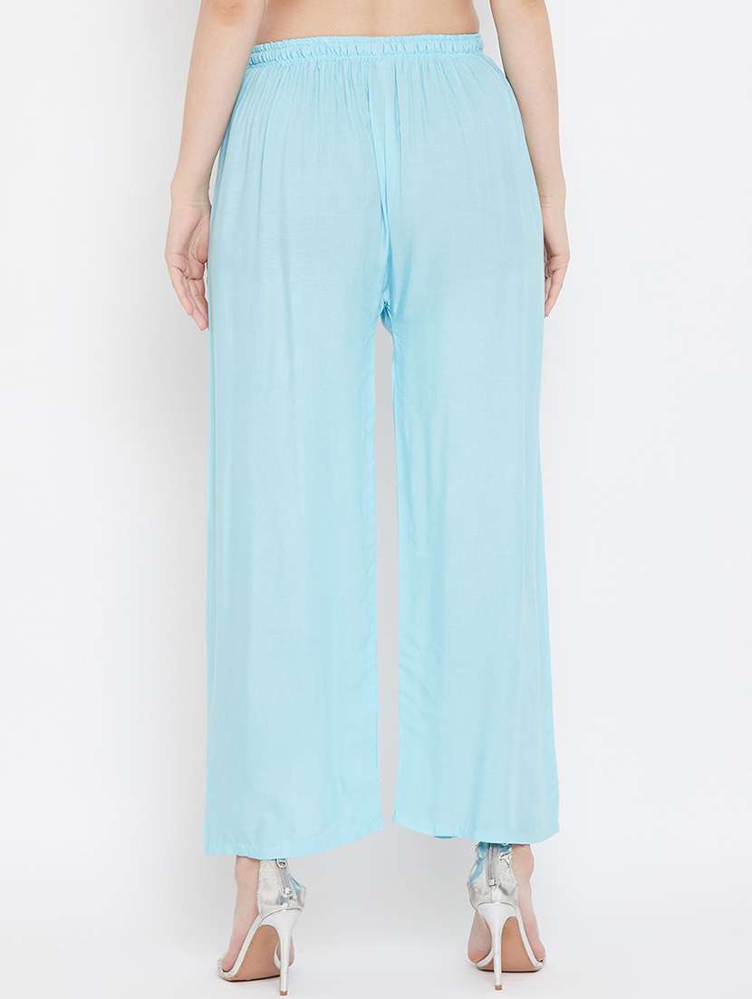 set of 3 pcs solid palazzo - 18412052 -  Standard Image - 3