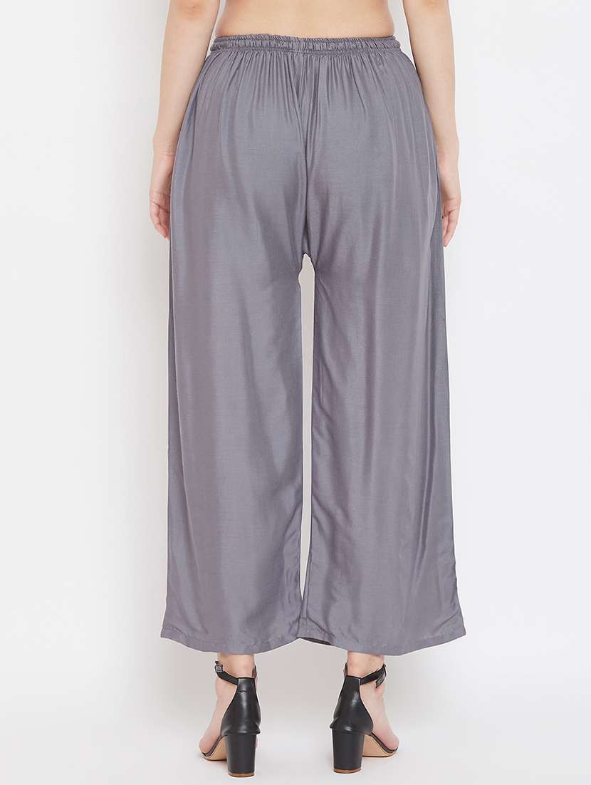 set of 3 pcs solid palazzo - 18412059 -  Standard Image - 3